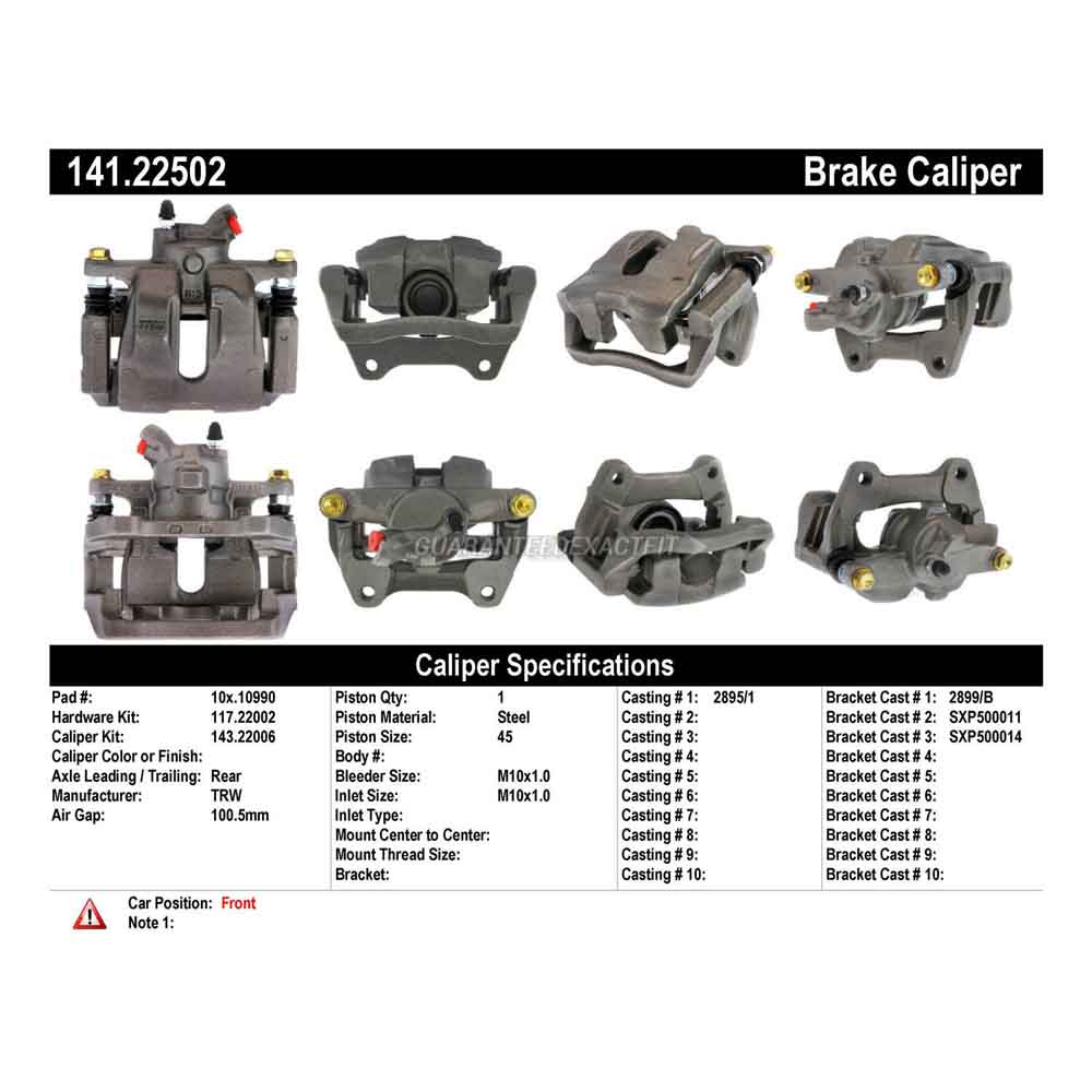 2007 Land Rover LR3 Brake Caliper