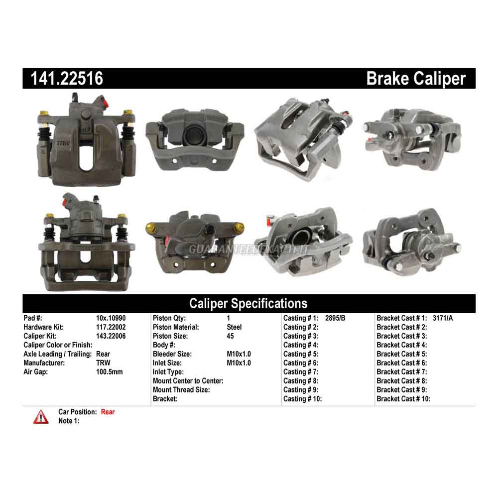 2012 Land Rover Range Rover Brake Caliper