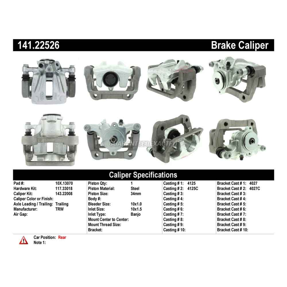 2012 Land Rover Range Rover Evoque Brake Caliper