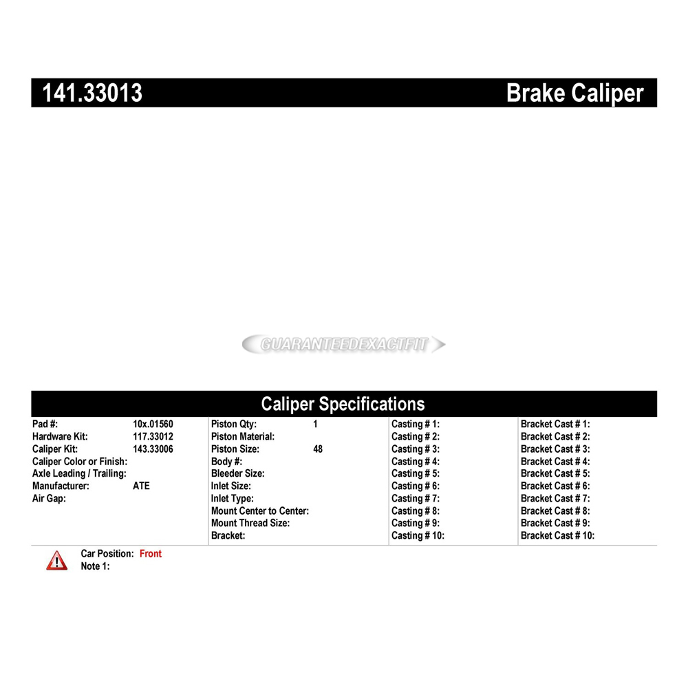 1977 Audi 100 series brake caliper 