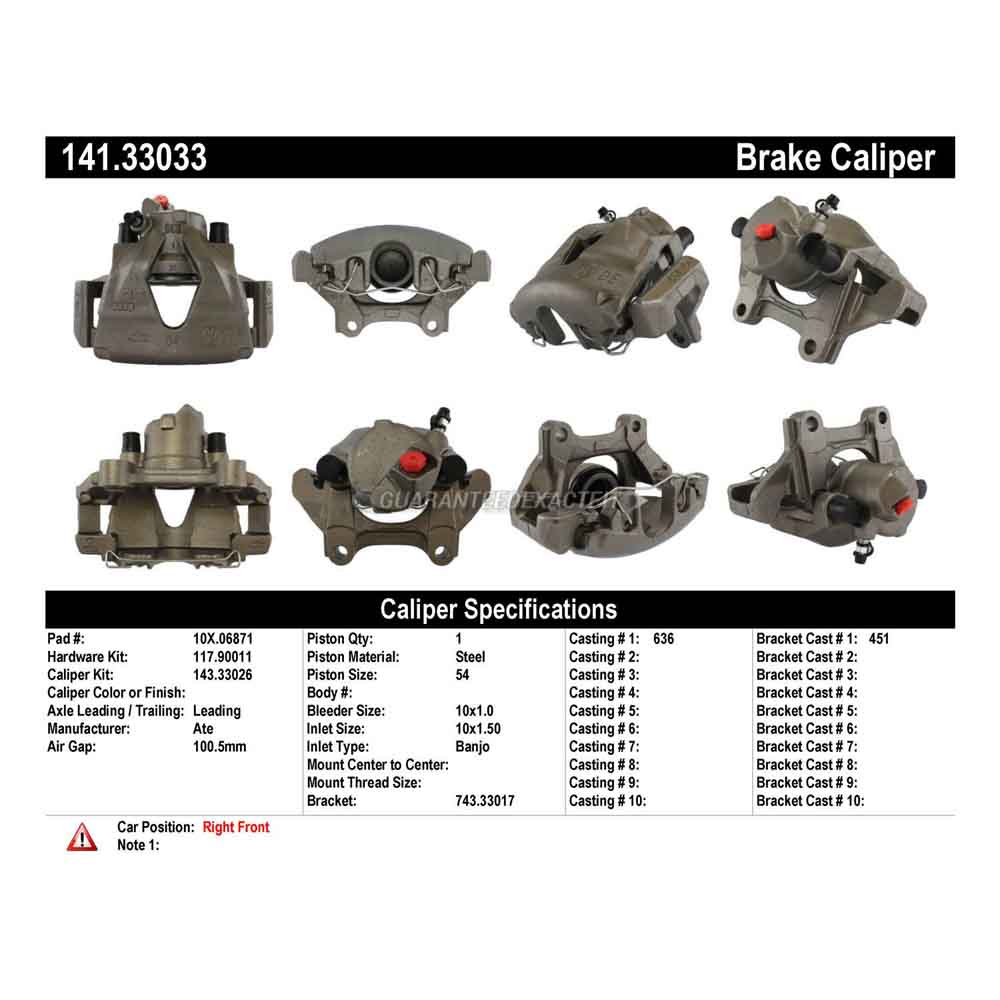 2003 Audi TT Brake Caliper