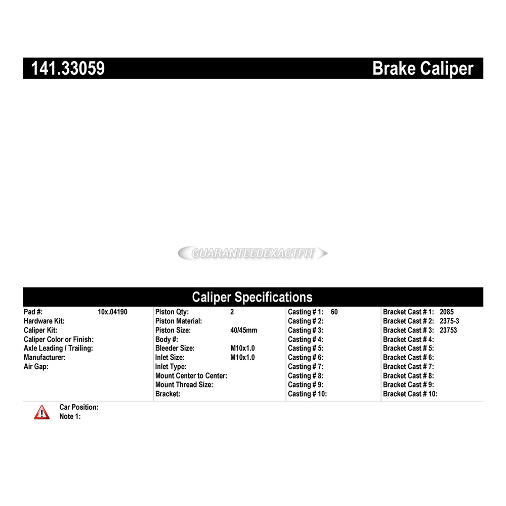 1994 Audi 90 Brake Caliper