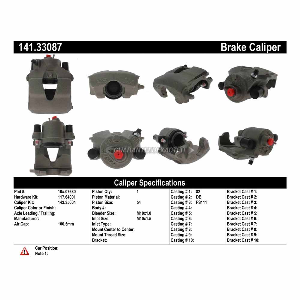 2000 Volkswagen Beetle Brake Caliper