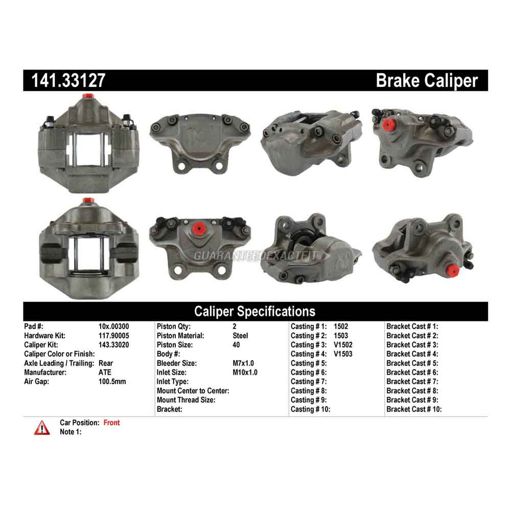 1971 Volkswagen Karmann Ghia Brake Caliper
