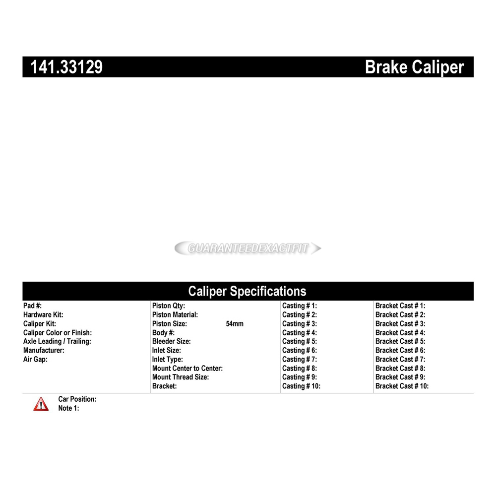 2000 Volkswagen Eurovan Brake Caliper