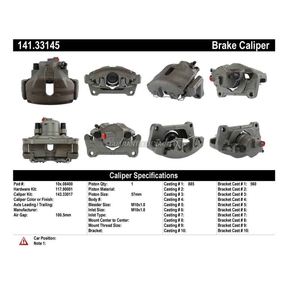 2002 Audi A4 Brake Caliper
