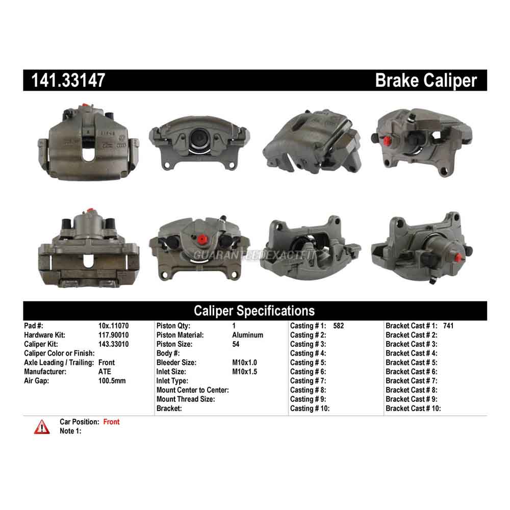 2006 Audi A3 Brake Caliper