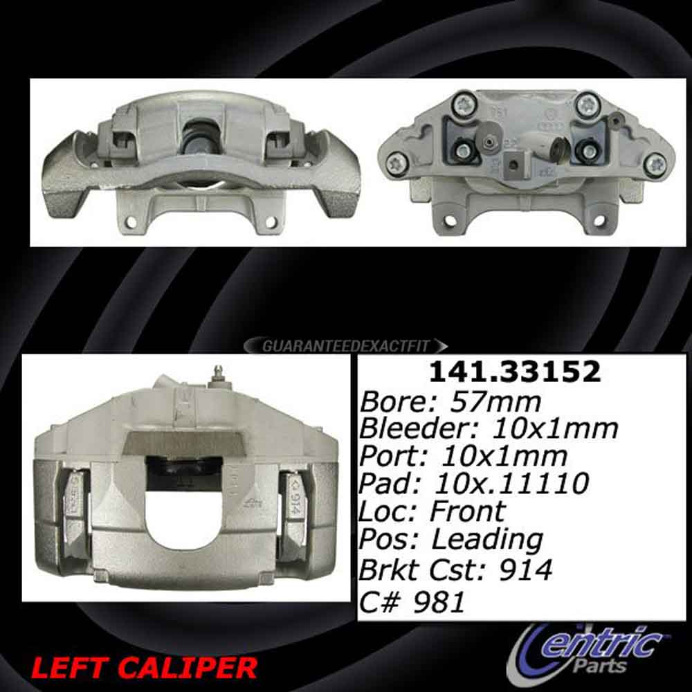 2015 Audi TT Quattro Brake Caliper