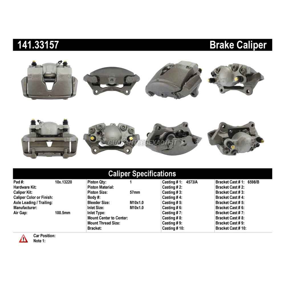 2012 Audi A4 Brake Caliper