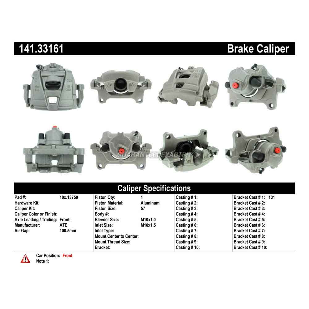 2017 Audi Q3 Brake Caliper