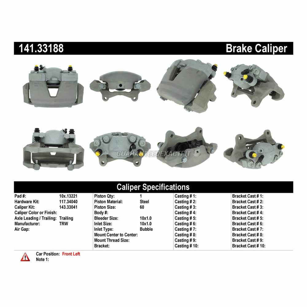 2017 Audi A6 Brake Caliper
