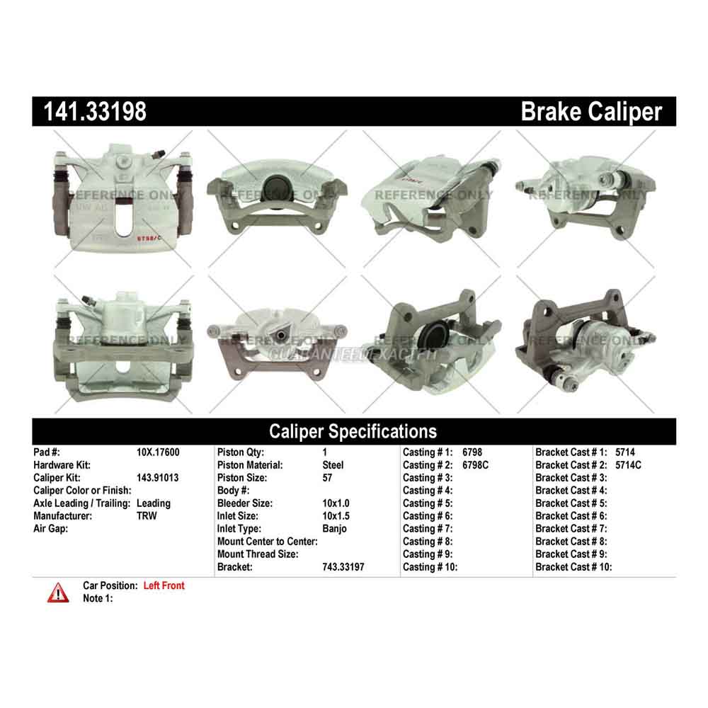 2016 Audi A3 Brake Caliper