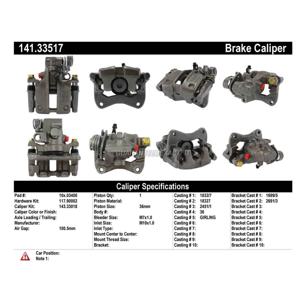 1987 Volkswagen Scirocco Brake Caliper