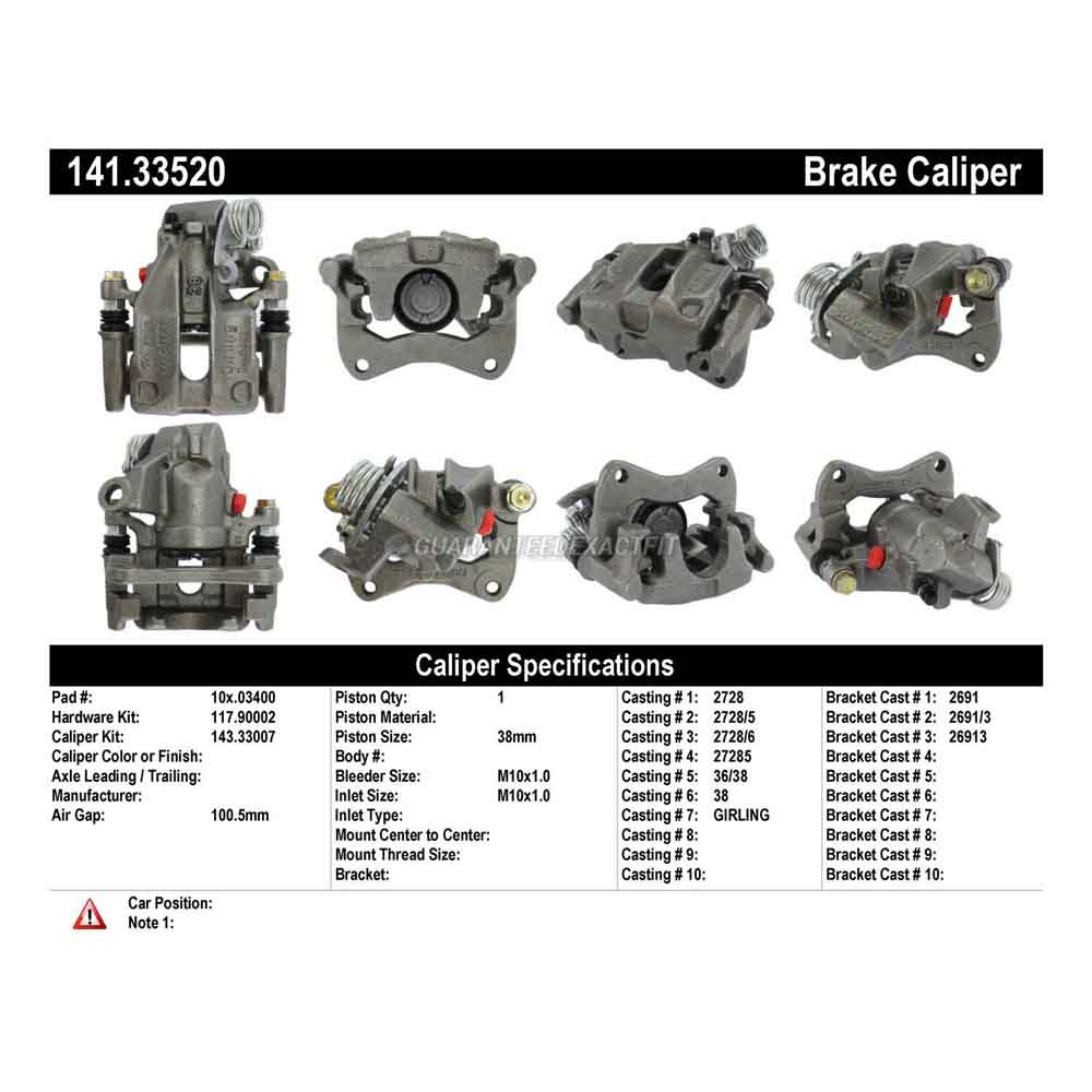 1990 Volkswagen Jetta Brake Caliper
