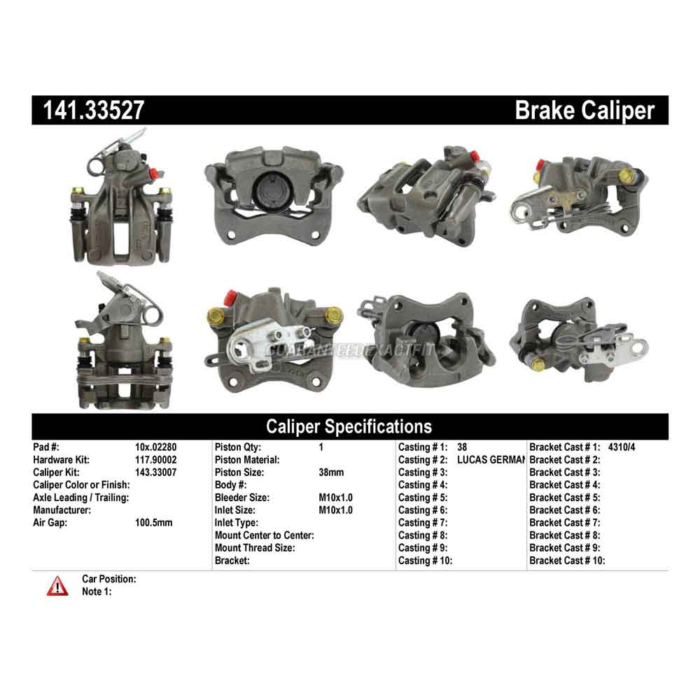 2000 Audi A8 Quattro Brake Caliper