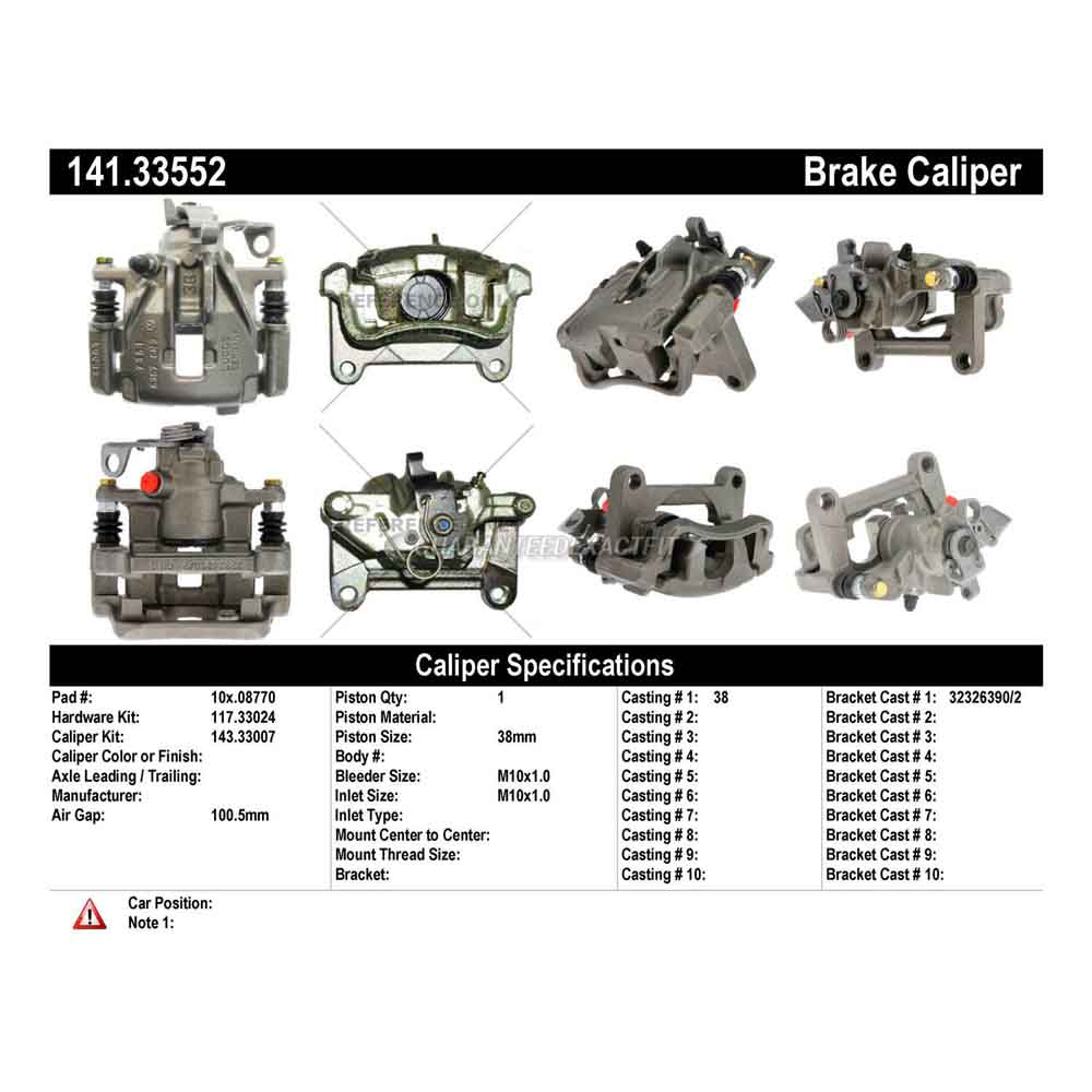 2000 Volkswagen Eurovan Brake Caliper