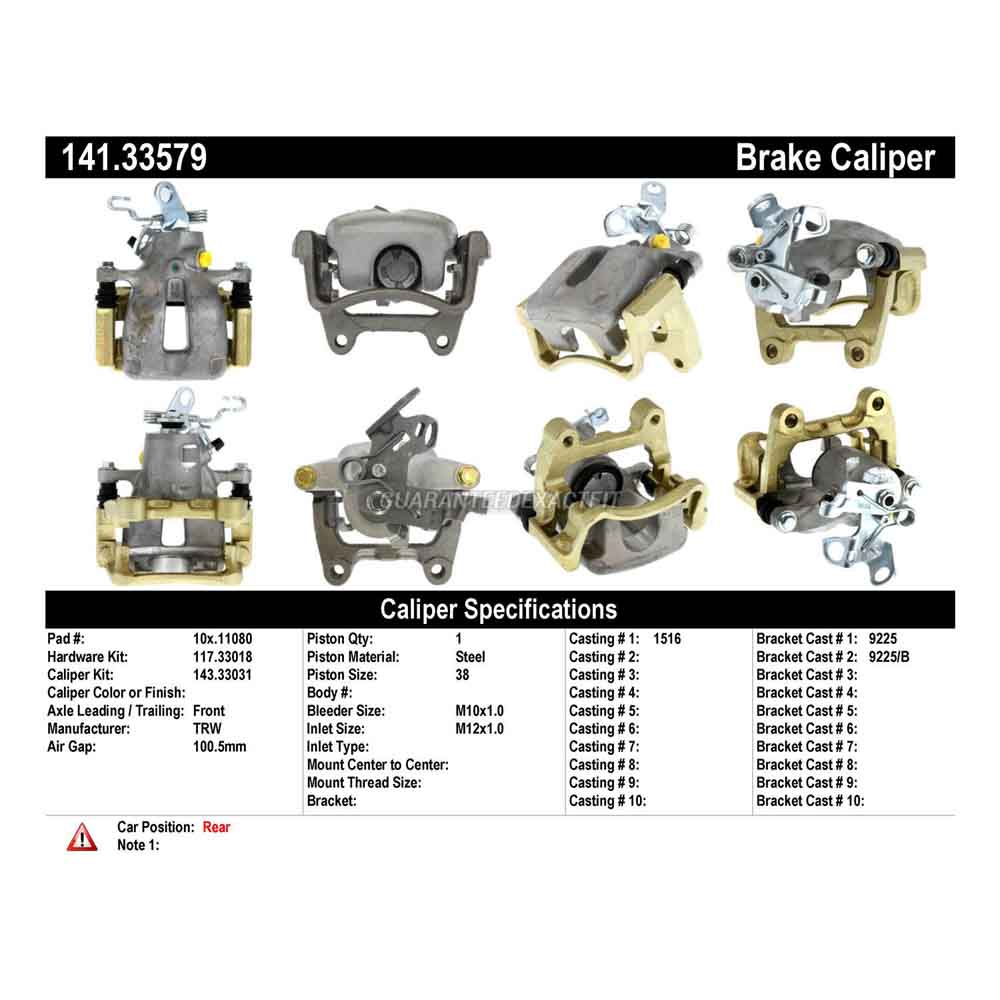 2007 Audi A3 Brake Caliper