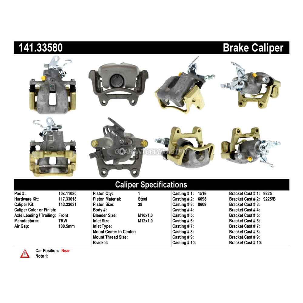 2007 Audi A3 Brake Caliper