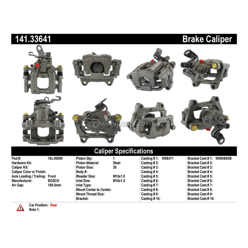 2012 Audi A3 Quattro Brake Caliper