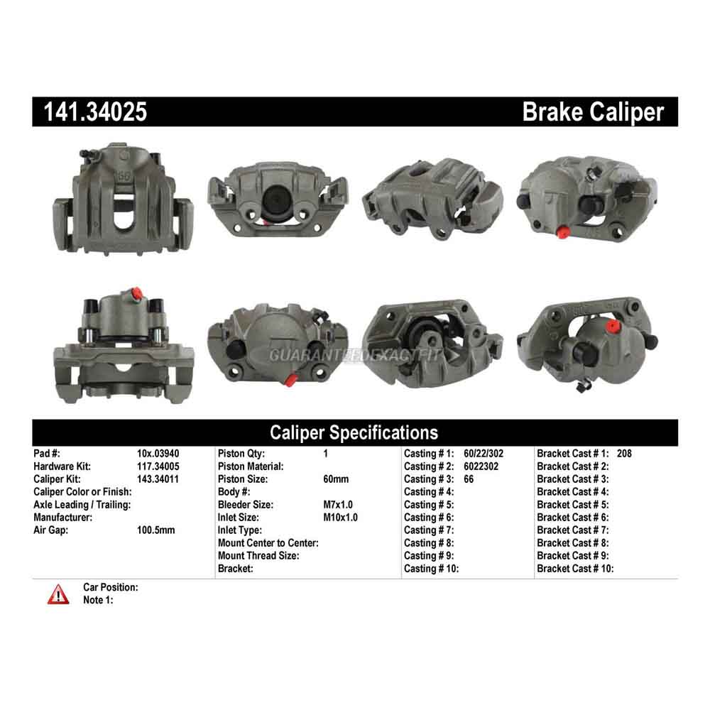 1995 Bmw 525 Brake Caliper