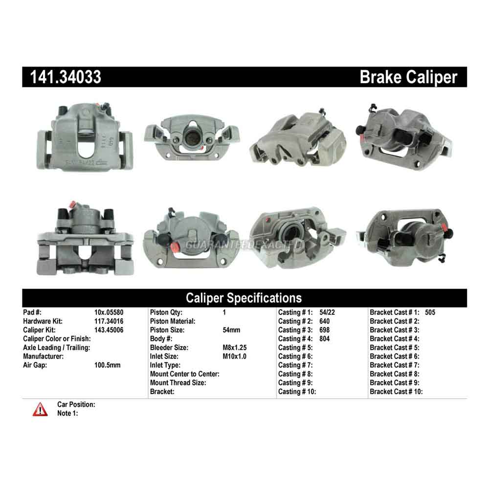 2003 Bmw 325Ci Brake Caliper