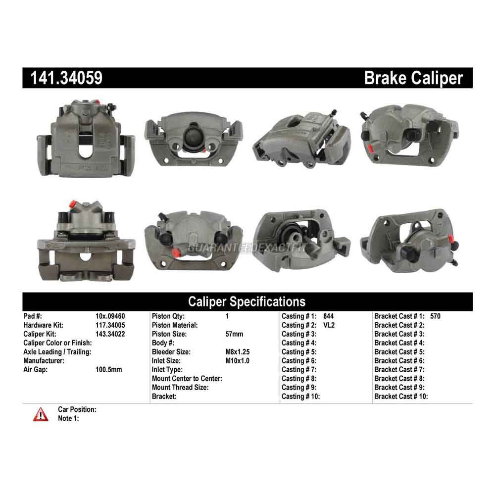 2004 Bmw Z4 Brake Caliper