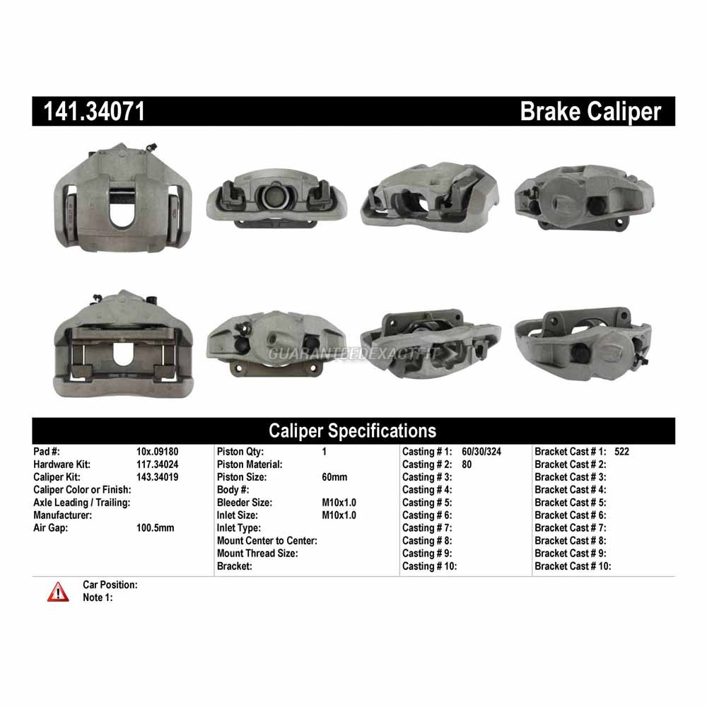 2007 Bmw 525 Brake Caliper