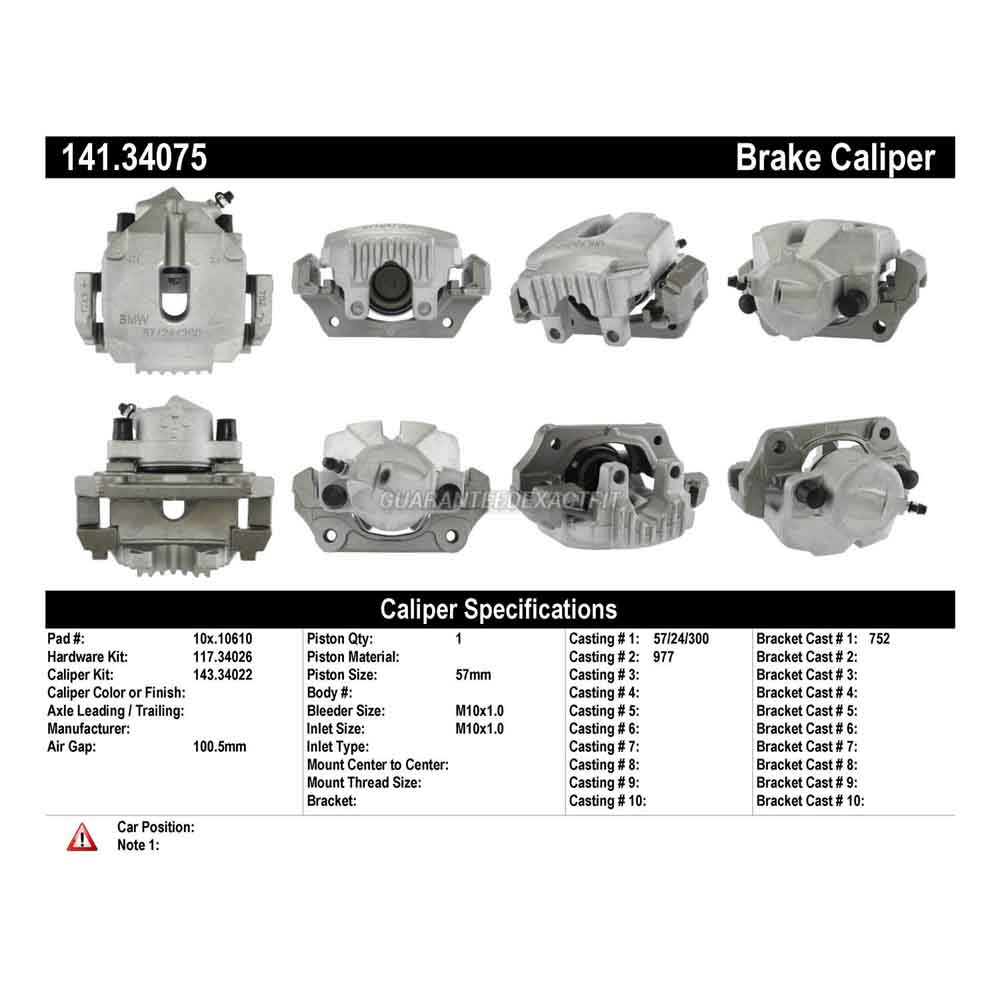 2007 Bmw 328xi Brake Caliper