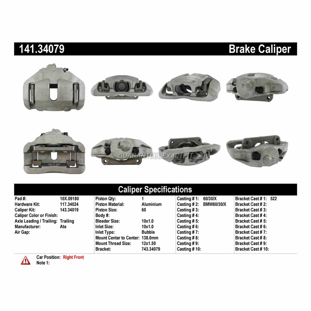 2007 Bmw 525 Brake Caliper