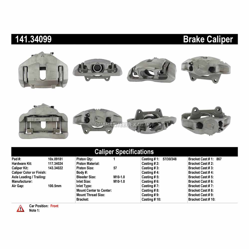 2011 Bmw 335d Brake Caliper