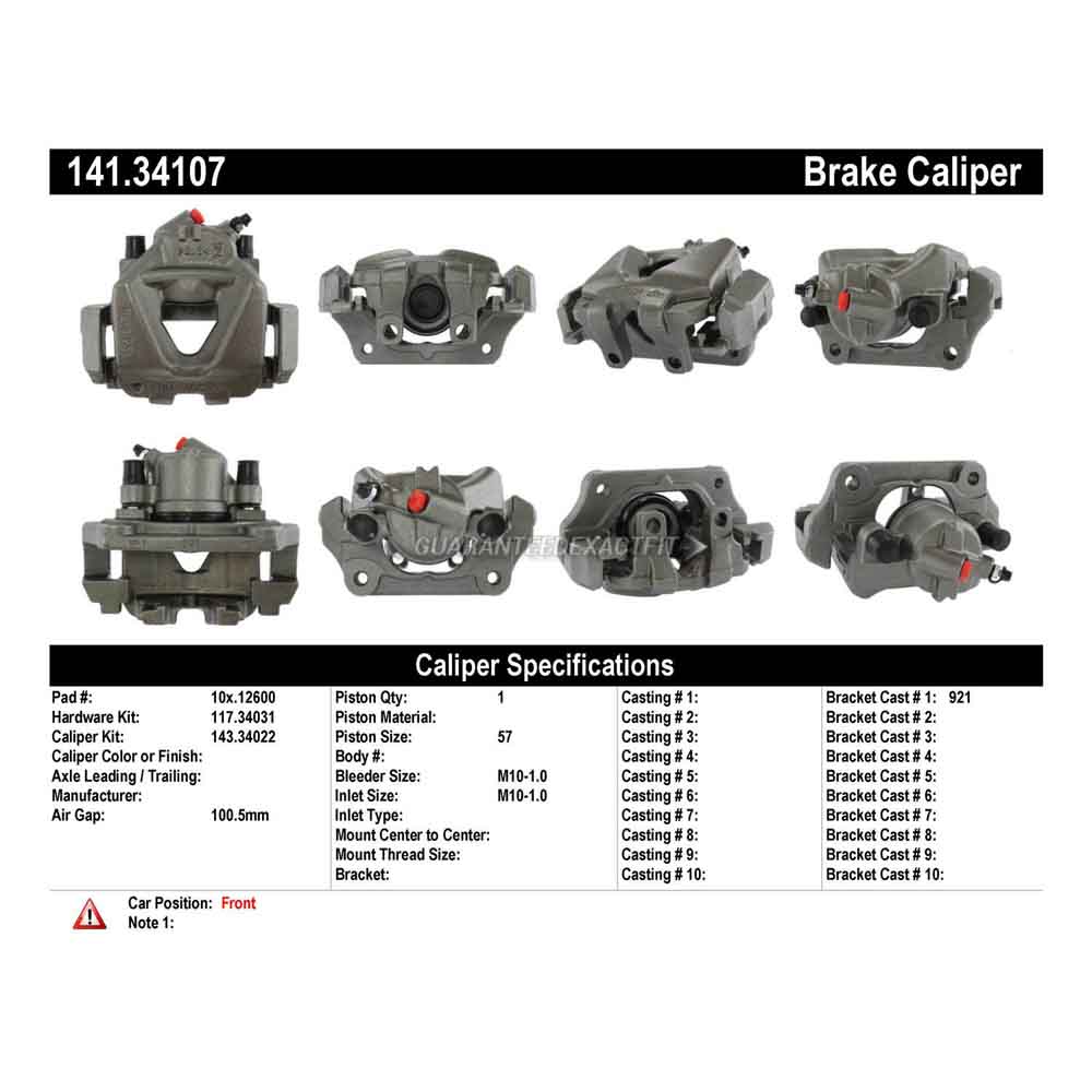 2014 Bmw X1 Brake Caliper