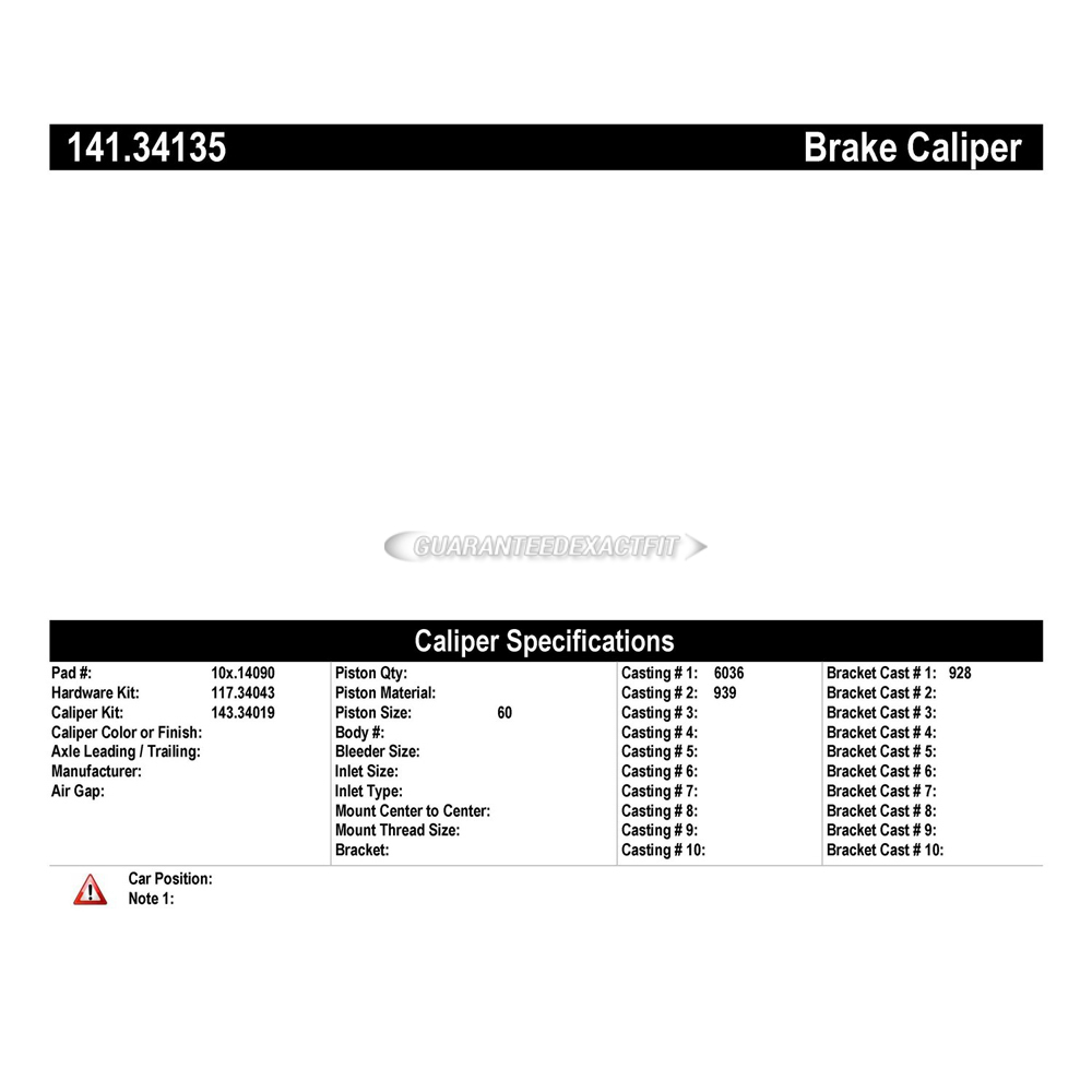 2012 Bmw 650i Brake Caliper
