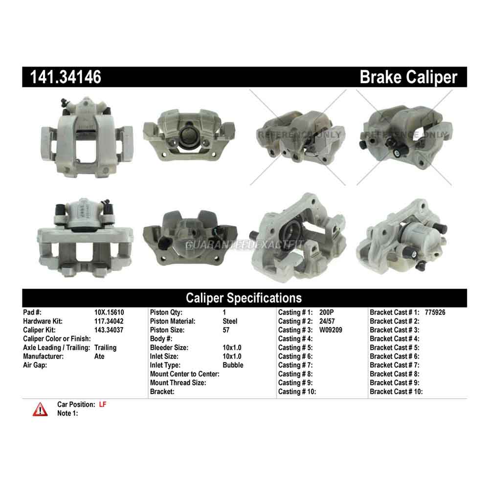 2017 Bmw 328d Brake Caliper