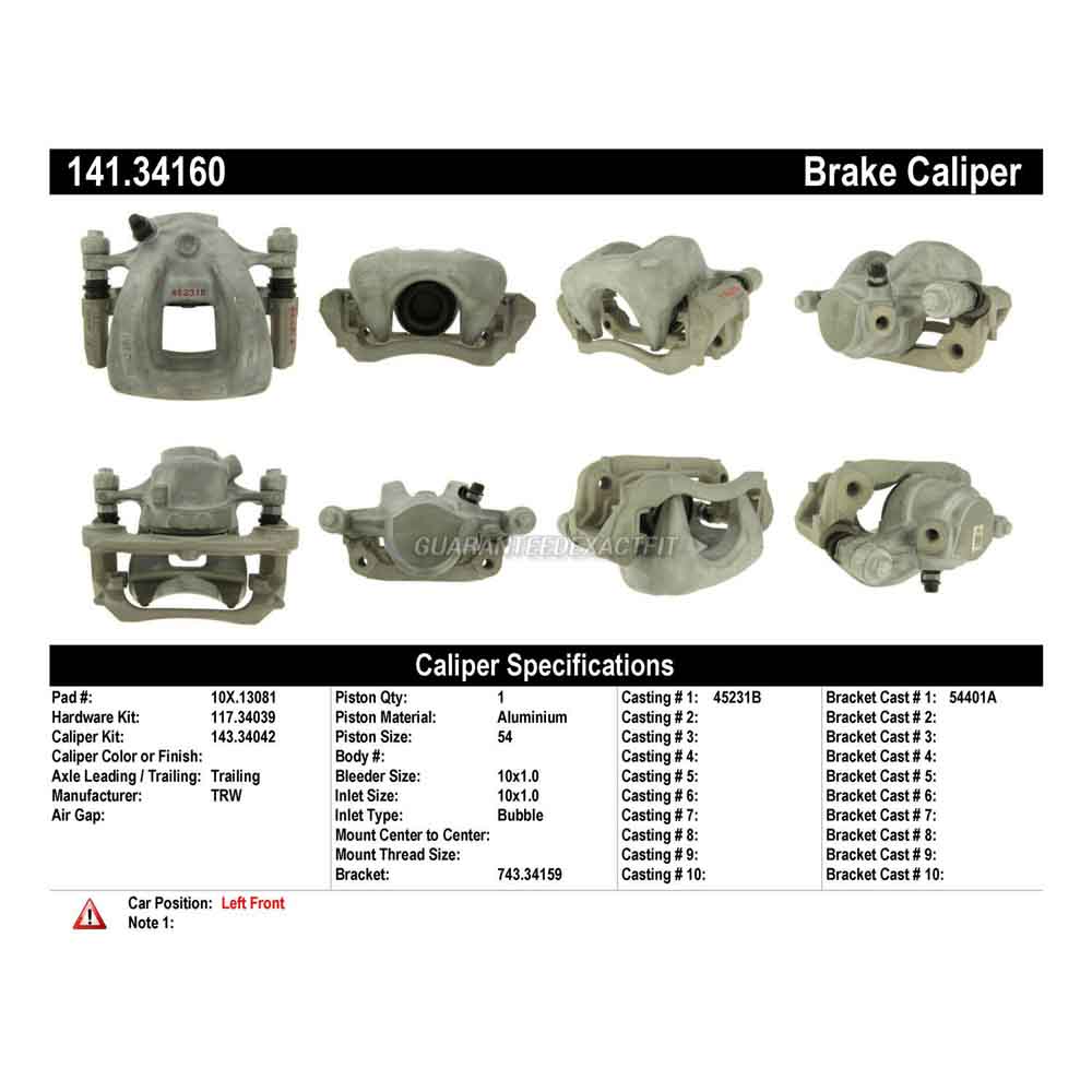 2017 Bmw i3 Brake Caliper