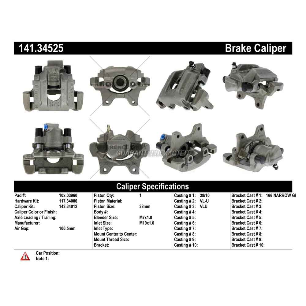 1994 Bmw 525 Brake Caliper