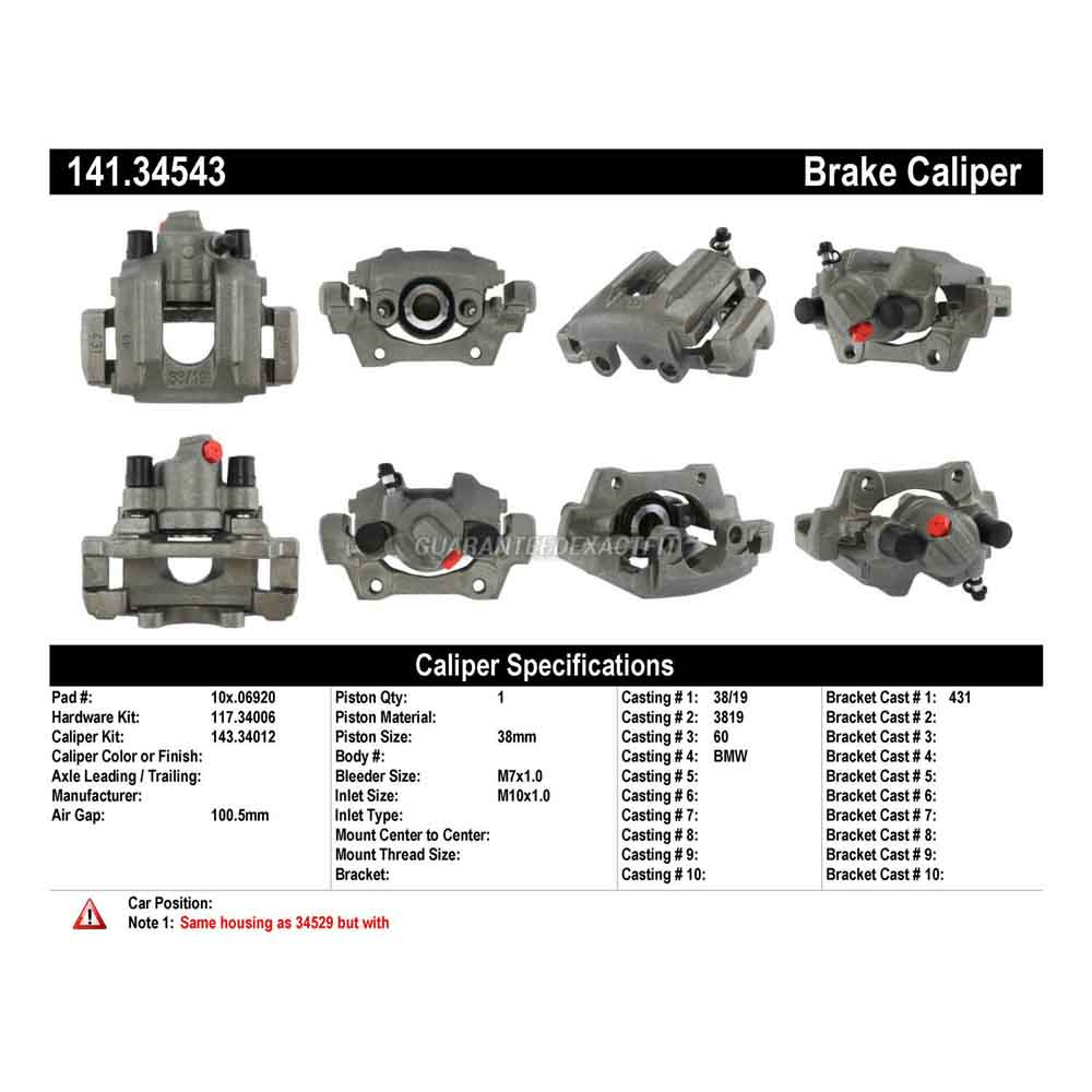 2000 Bmw 323Ci Brake Caliper