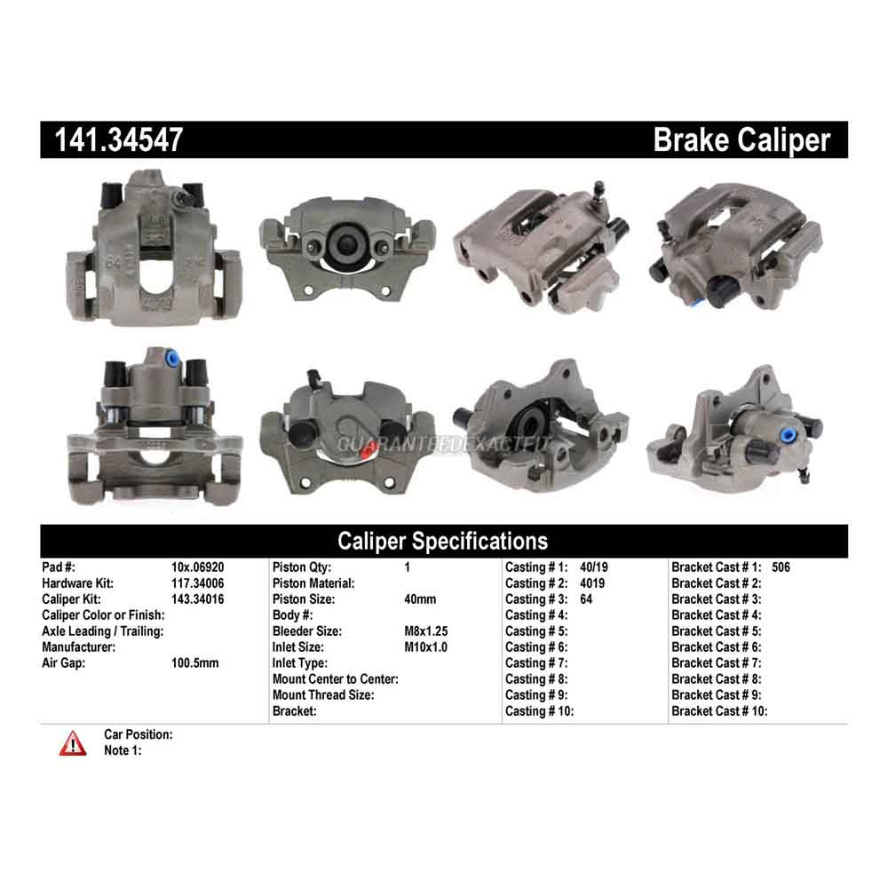 2000 Bmw 328Ci Brake Caliper