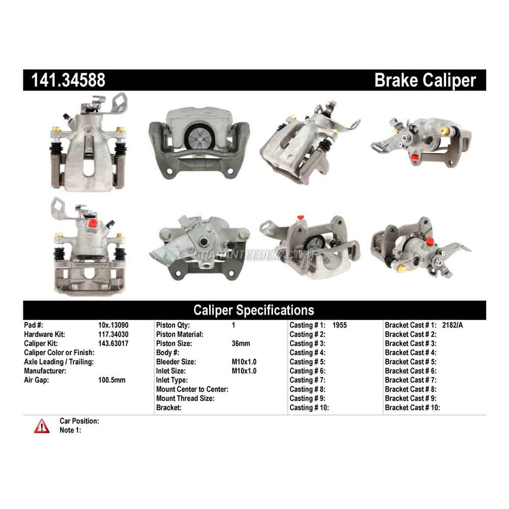 2016 Mini Cooper Brake Caliper
