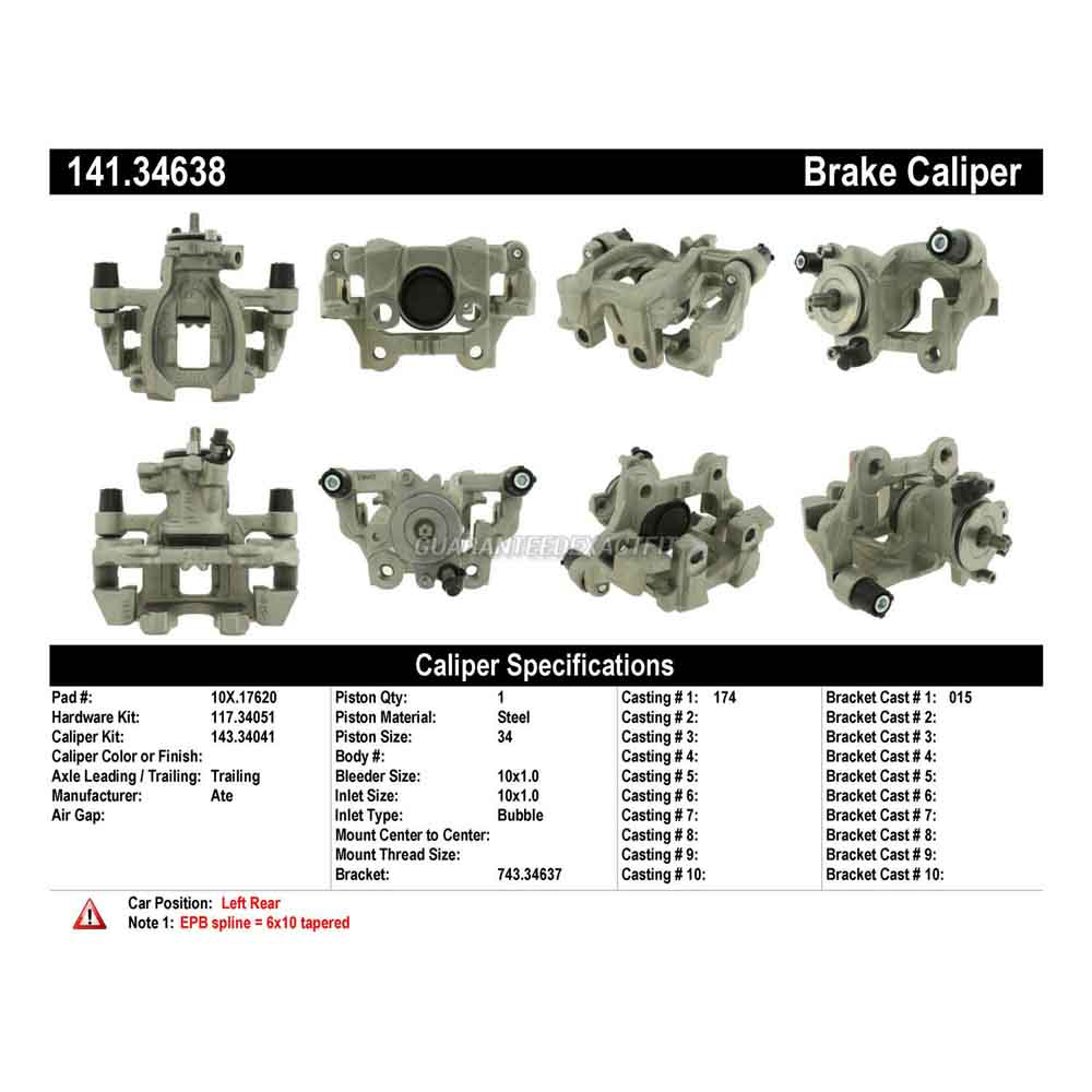 2017 Bmw i3 Brake Caliper