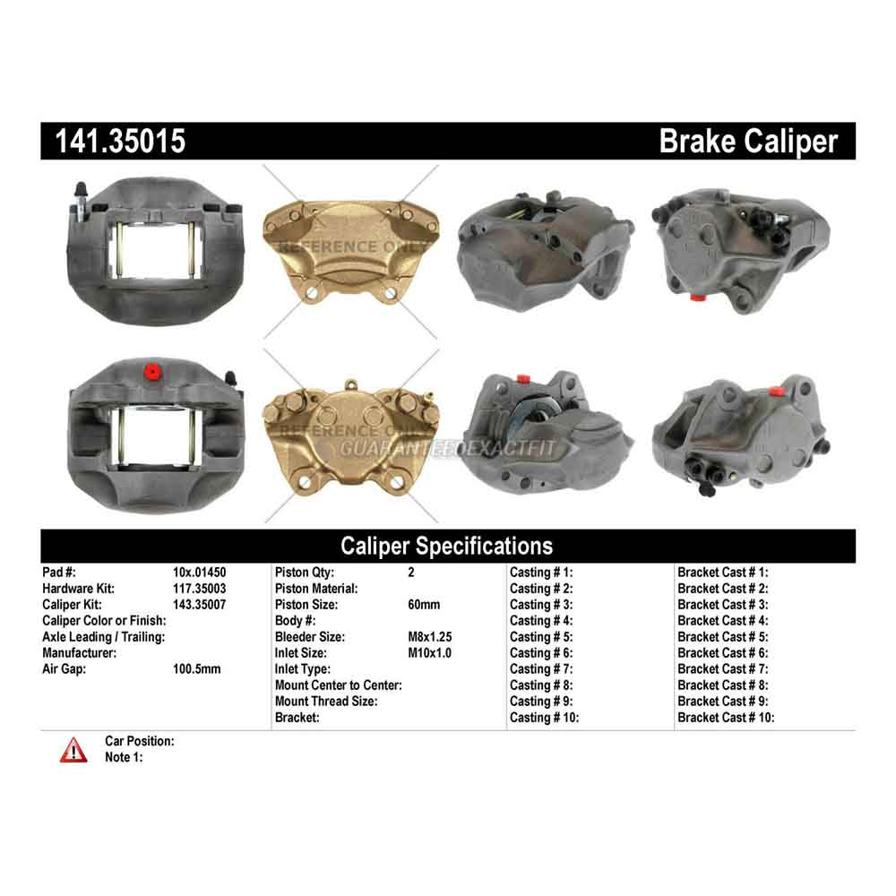 1978 Mercedes Benz 450SLC Brake Caliper