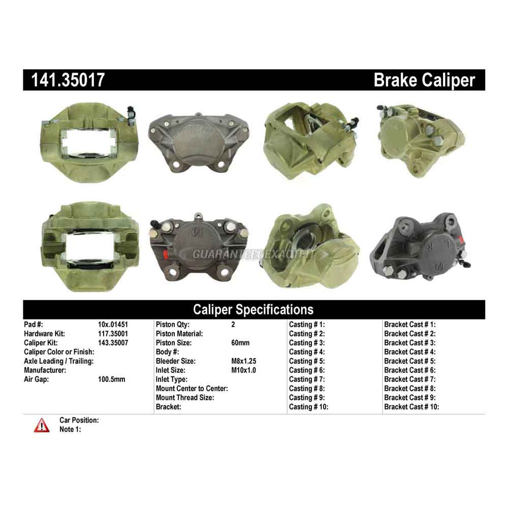 1982 Mercedes Benz 300CD Brake Caliper