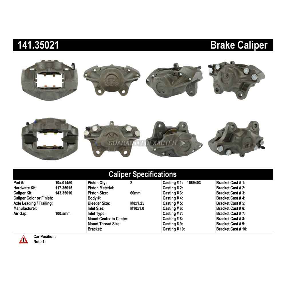 1977 Mercedes Benz 300D Brake Caliper