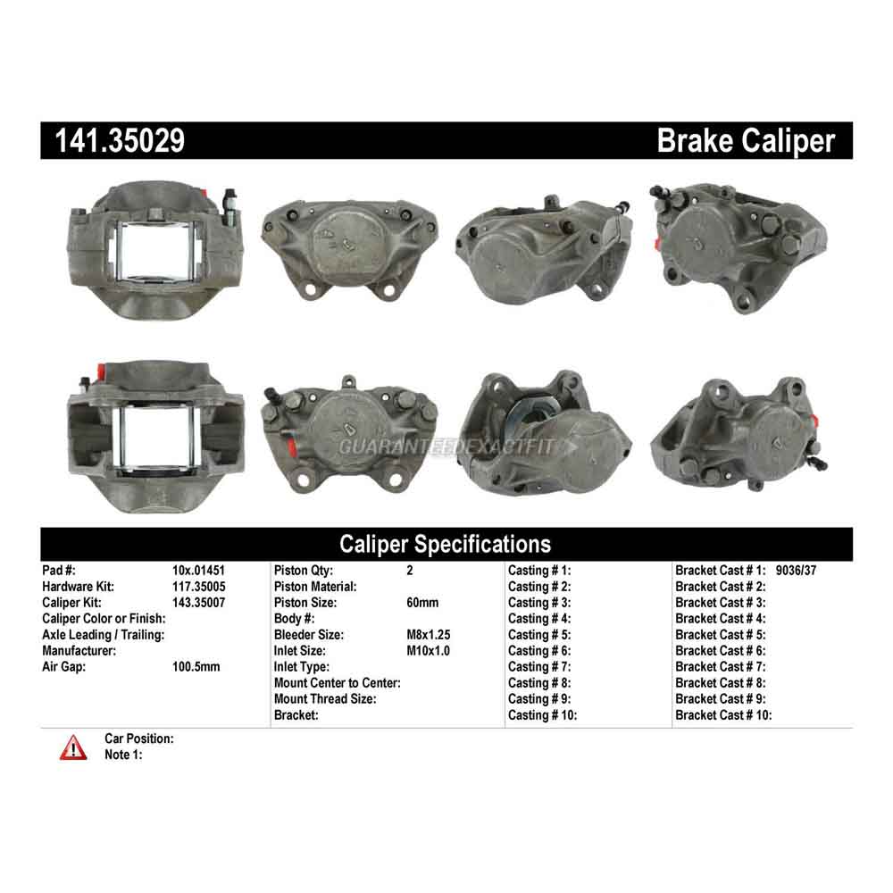 1982 Mercedes Benz 300SD Brake Caliper
