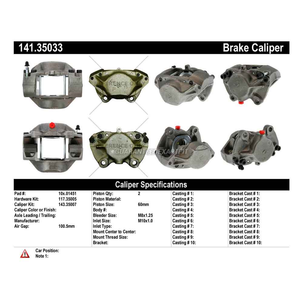 1979 Mercedes Benz 450SL Brake Caliper