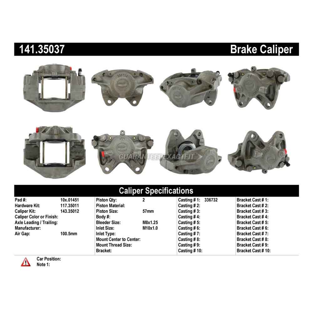 1987 Mercedes Benz 560SEC Brake Caliper