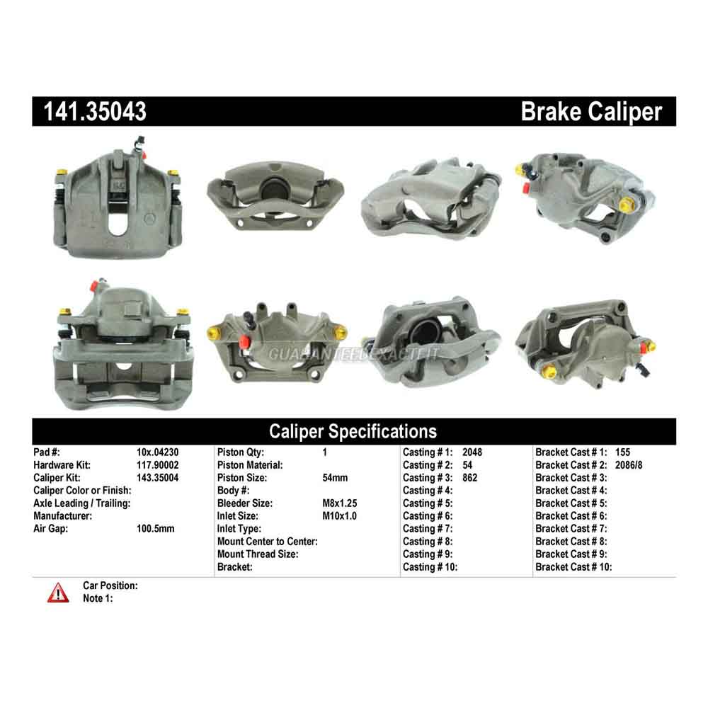 1987 Mercedes Benz 260E Brake Caliper