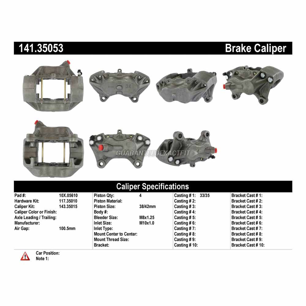 1994 Mercedes Benz SL320 Brake Caliper