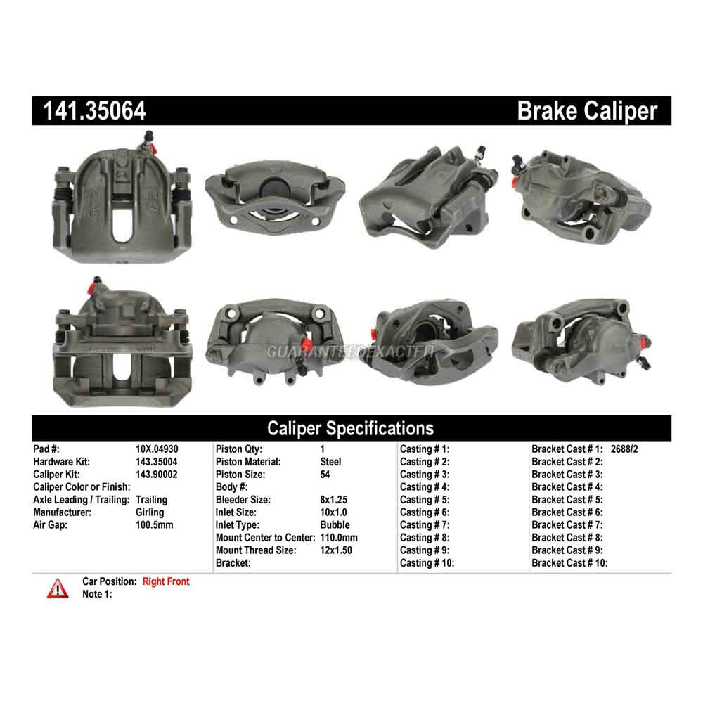 1987 Mercedes Benz 190E Brake Caliper