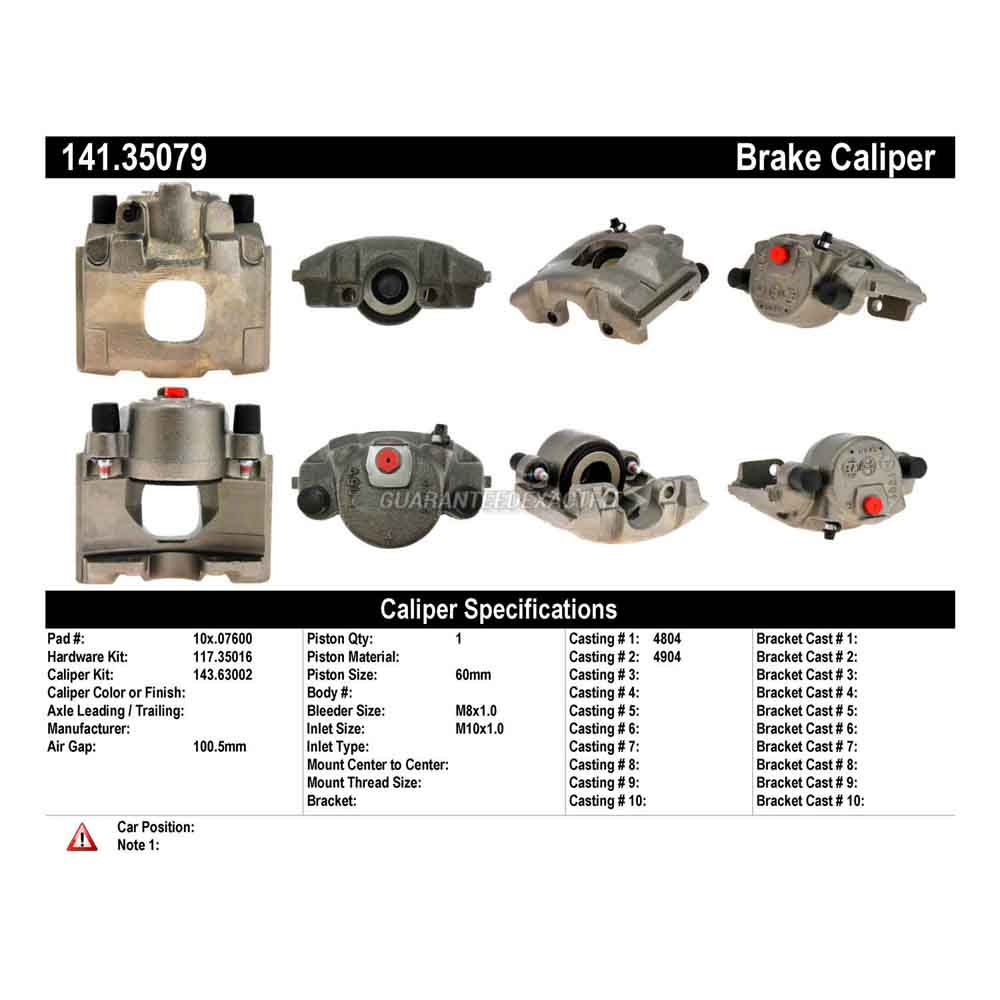 2000 Mercedes Benz ML320 Brake Caliper