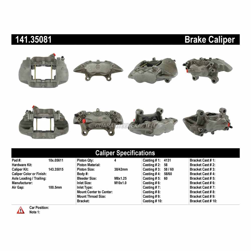 1994 Mercedes Benz E420 Brake Caliper